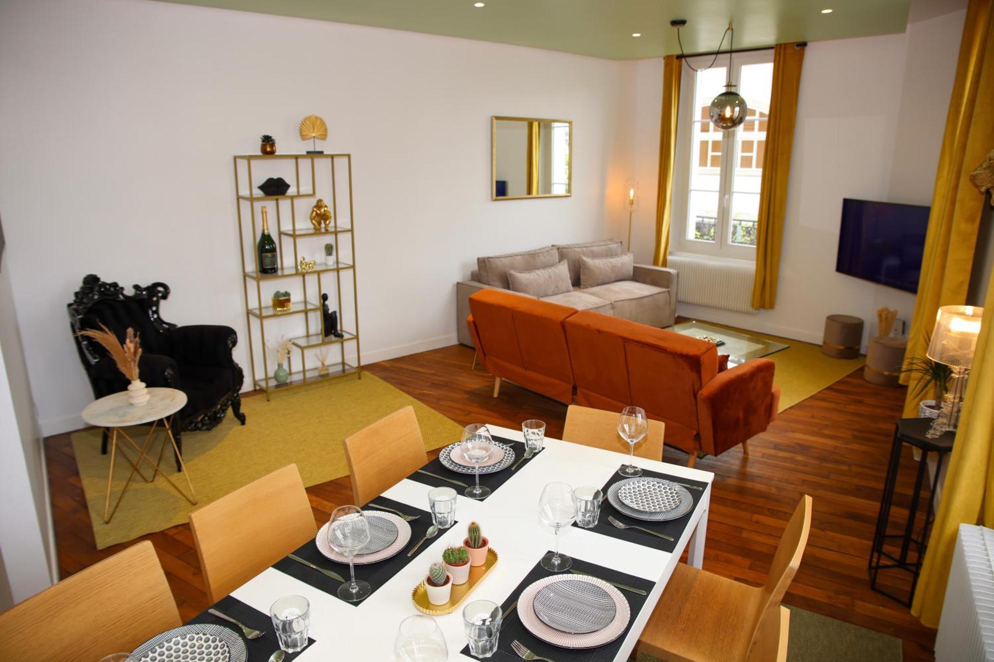 Ferienwohnung Au Coeur Du Boulingrin Reims Exterior foto